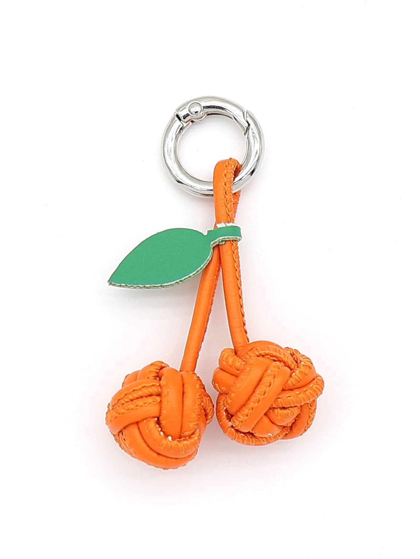 Wholesale Exquisite PU cherry shoe hanging woven ball pendant key chain bag hanging